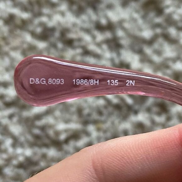 DOLCE & GABBANA DG 8093 1986/8H CLEAR RED AUTHENTIC SUNGLASSES - Picture 8 of 11